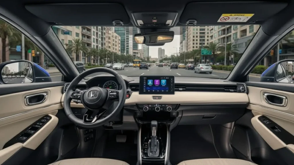 Honda HR-V e:HEV interior dashboard and digital display