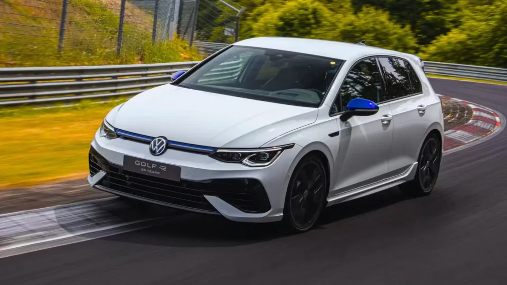 Sporty Volkswagen Golf R hatchback