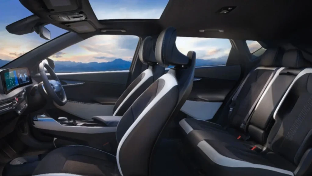 Kia EV6  seats and steering view