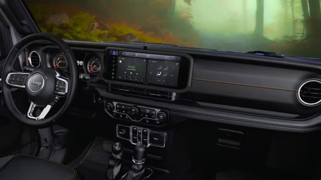 2025 Jeep Wrangler interior cabin and dashboard design
