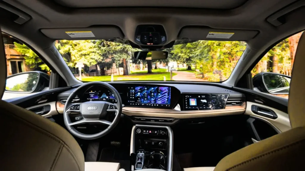 2025 Audi Q5 interior with digital dashboard
