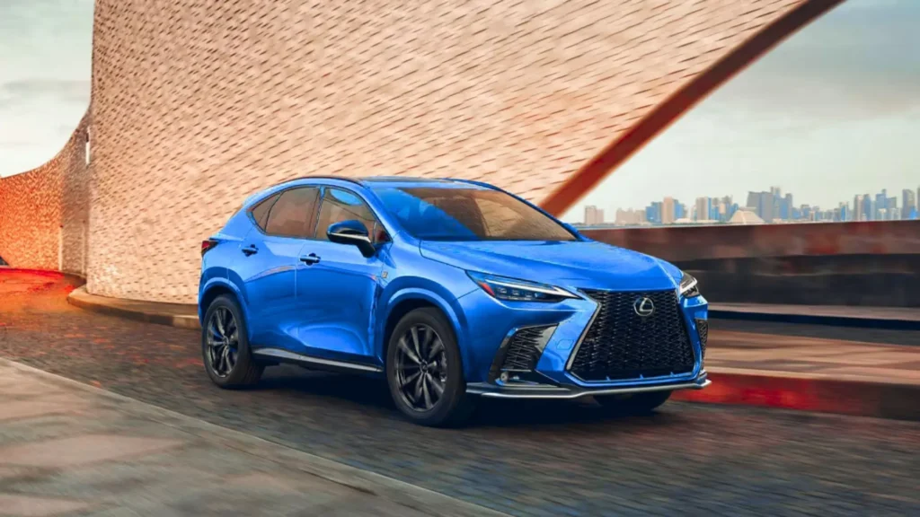 2025 Lexus NX driving on modern city roads