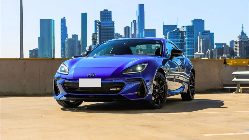 Front view of 2024 Subaru BRZ with aggressive styling