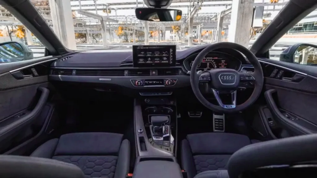 Audi RS5 interior with digital cockpit