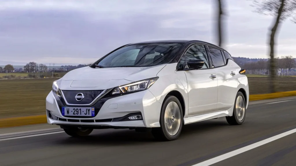 Nissan Leaf electric hatchback with sleek design