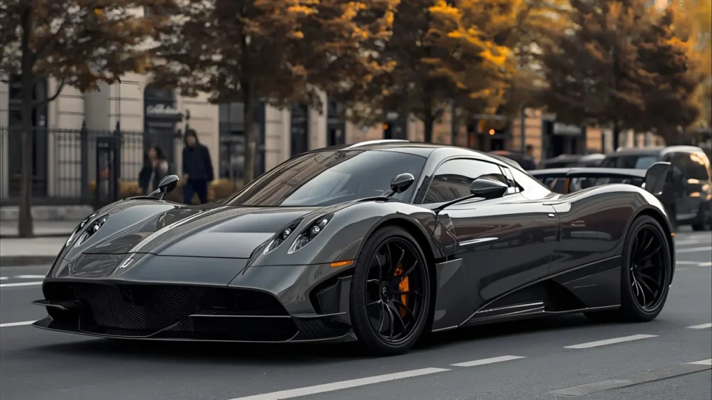 Side profile of Pagani Utopia lightweight performance hypercar