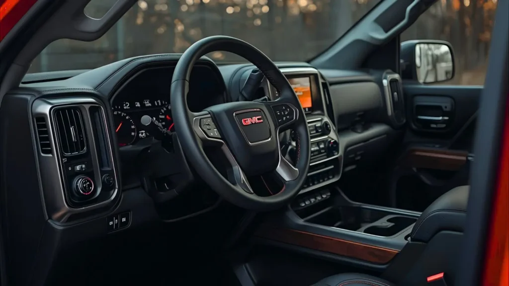 2024 GMC Sierra interior with advanced technology