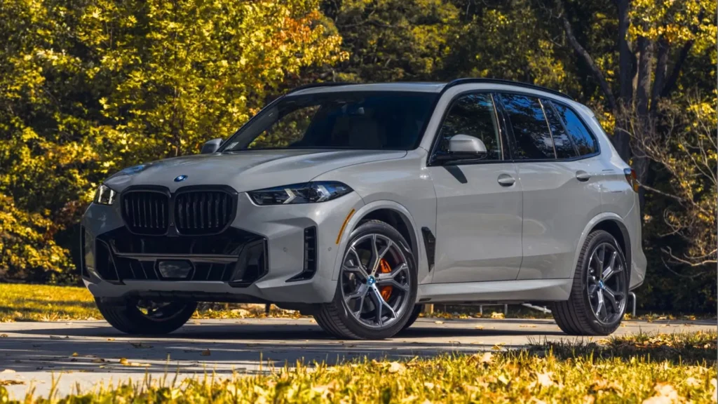 2024 BMW X5 exterior front view with LED headlights