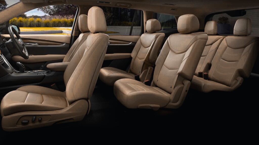 2025 Cadillac XT6 leather seats with luxury comfort design