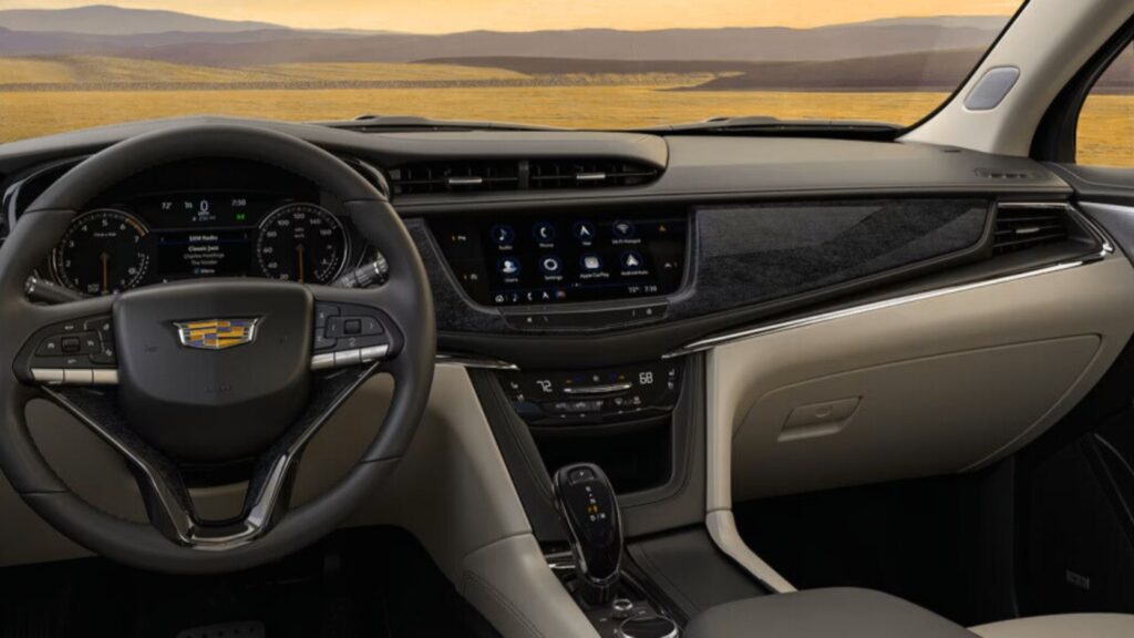 2025 Cadillac XT6 interior with advanced features