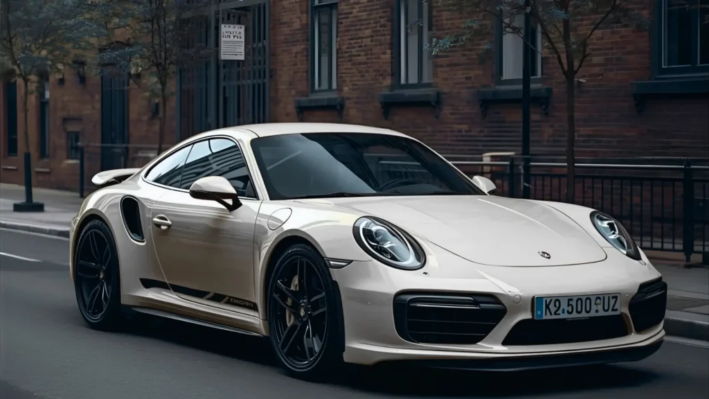 Side profile of Porsche 911 Turbo S showcasing sleek design