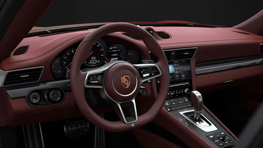 Porsche 911 Turbo S interior digital cockpit