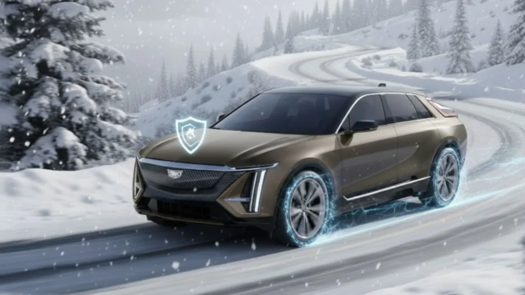 Cadillac Lyriq snow mode energy consumption