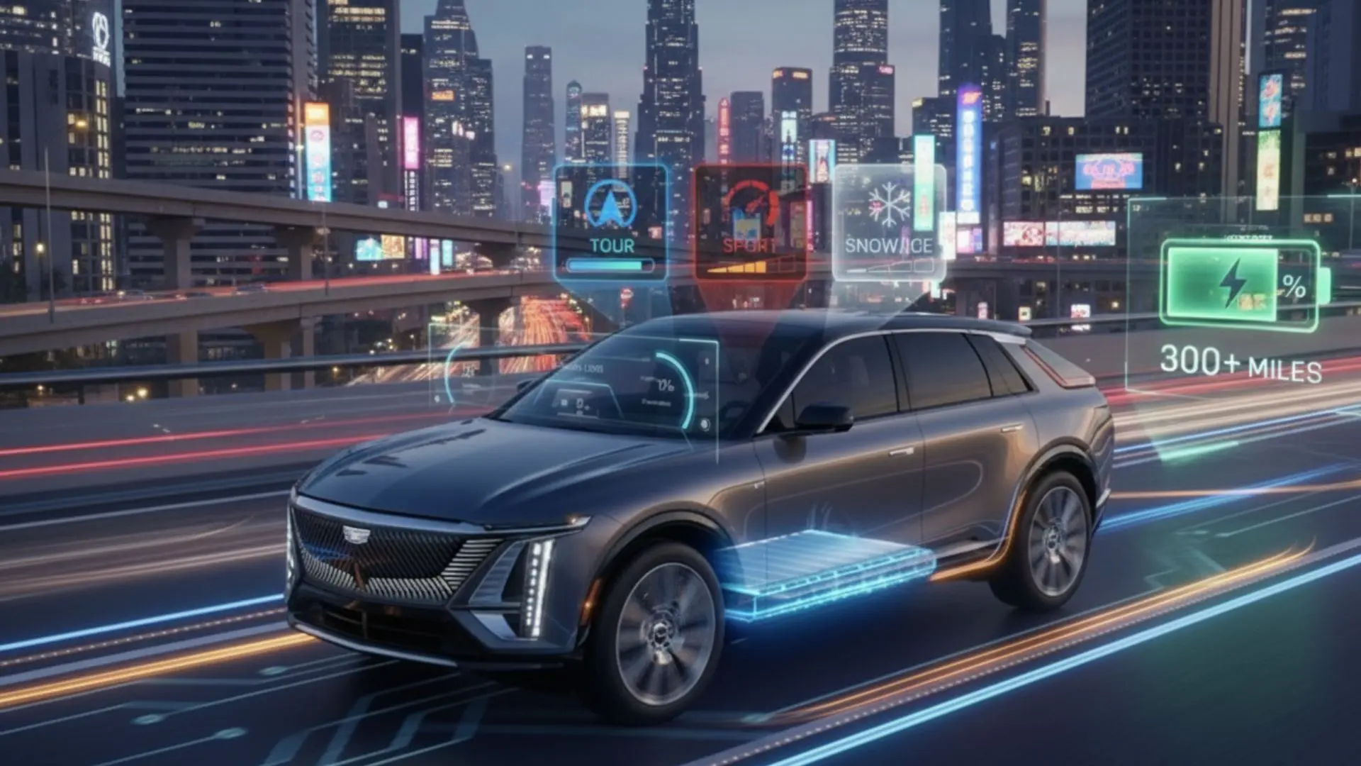 Do the Driving Modes in Cadillac Lyriq Offer Different Ranges or Battery Usages?