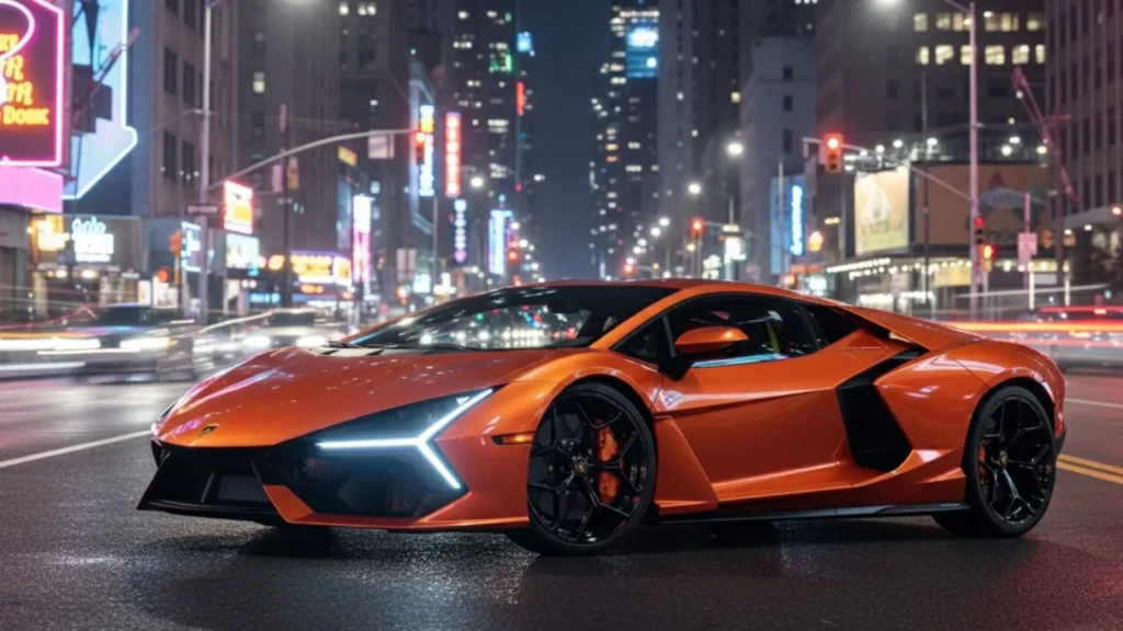 2024 Lamborghini Revuelto front view aggressive design