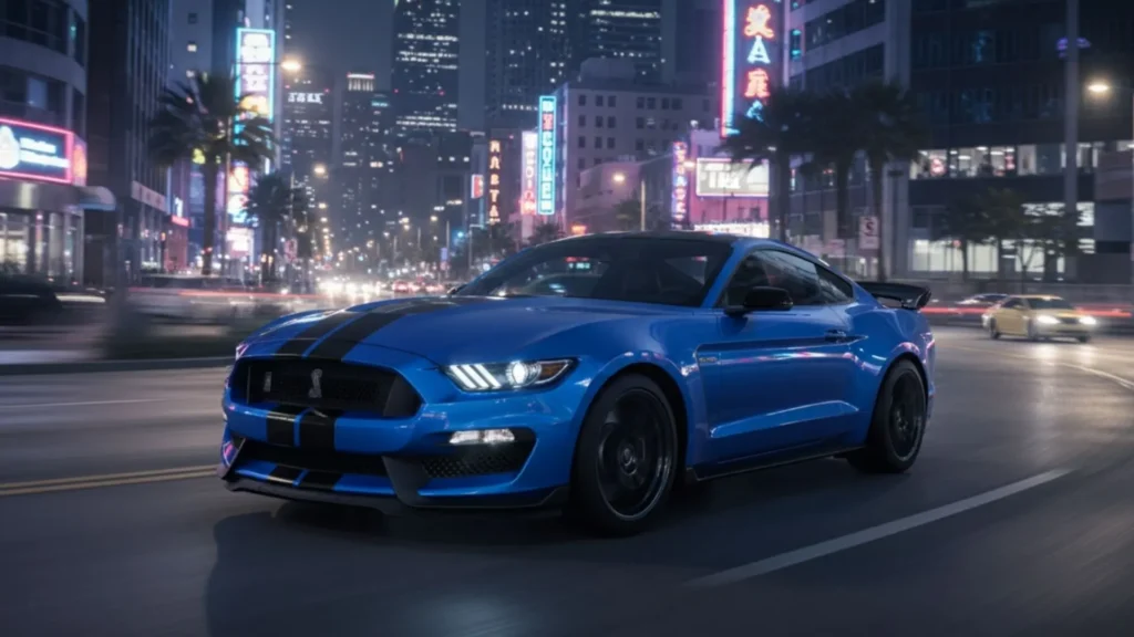 Shelby GT350 side profile track-focused design