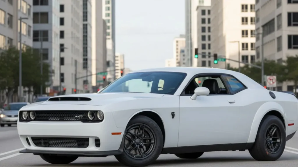 Dodge Demon 170 side profile widebody styling
