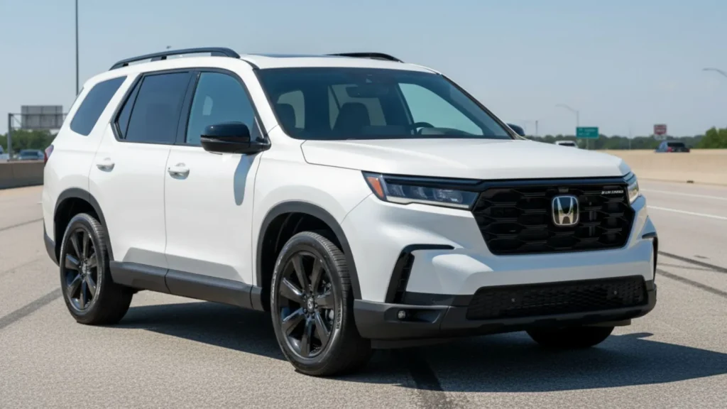 2025 Honda Pilot three-row SUV exterior front view
