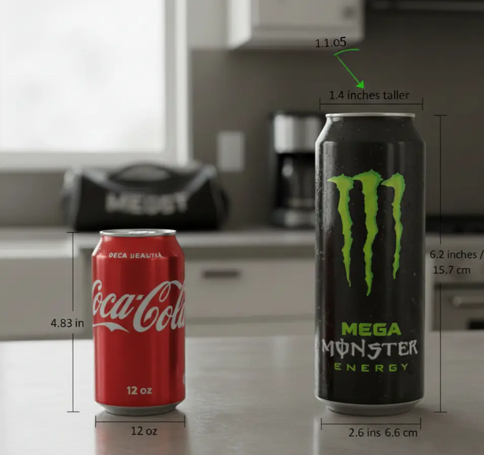 Monster energy can height