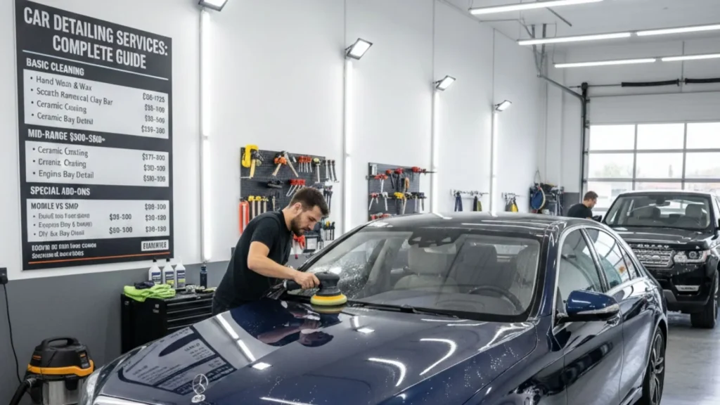 Professional car detailing price guide