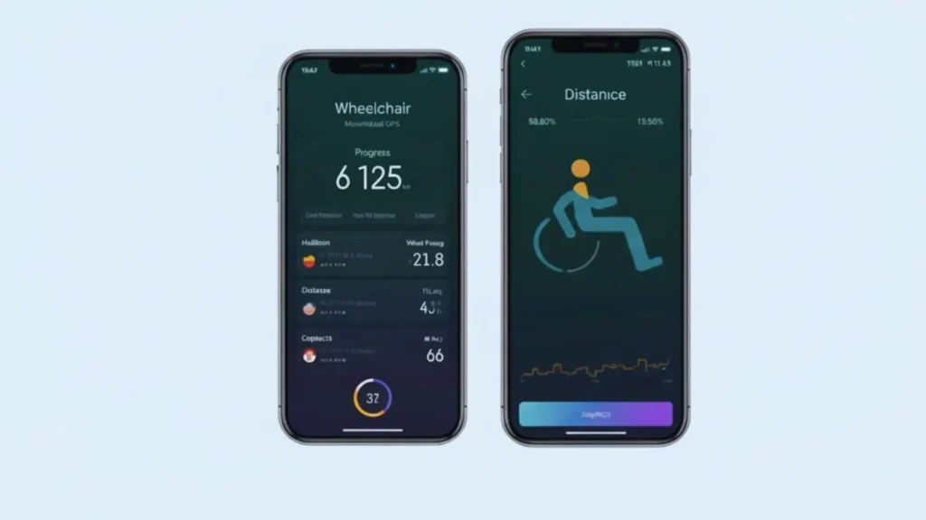 Android Apps to Measure Wheelchair Pushing Distance& fitness