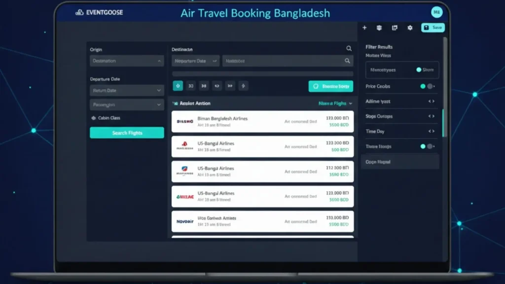 online ticket platforms Bangladesh air travel booking