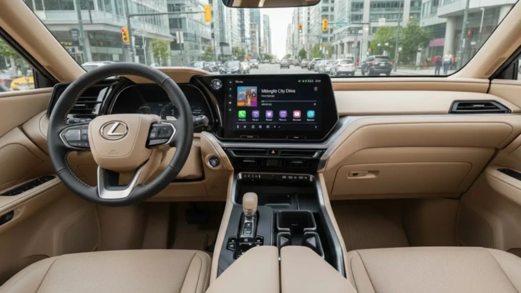 2025 Lexus TX interior  dashboard digital infotainment display