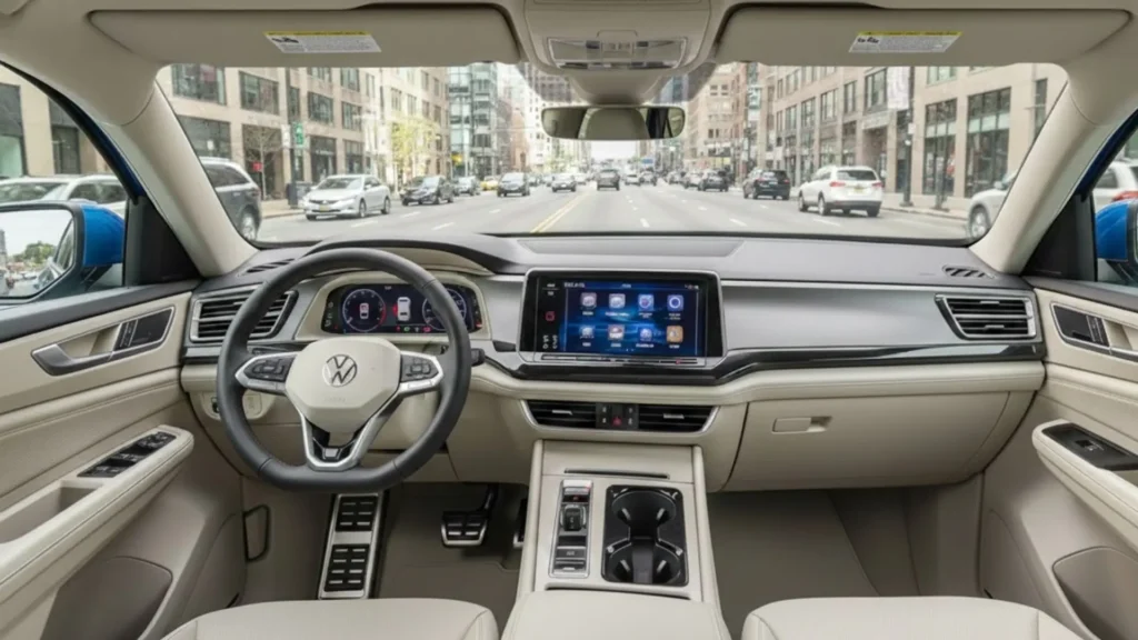 2025 Volkswagen Atlas dashboard digital infotainment display