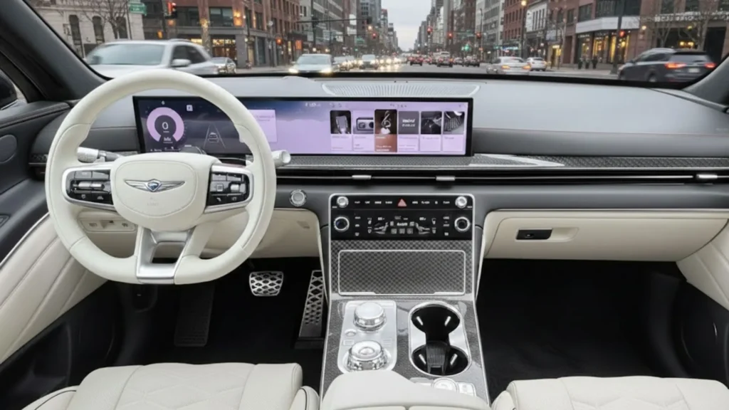 2025 Genesis GV80  interior dashboard digital infotainment display