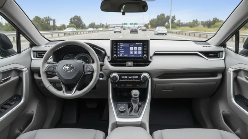 2025 Toyota RAV4  interior dashboard touchscreen infotainment