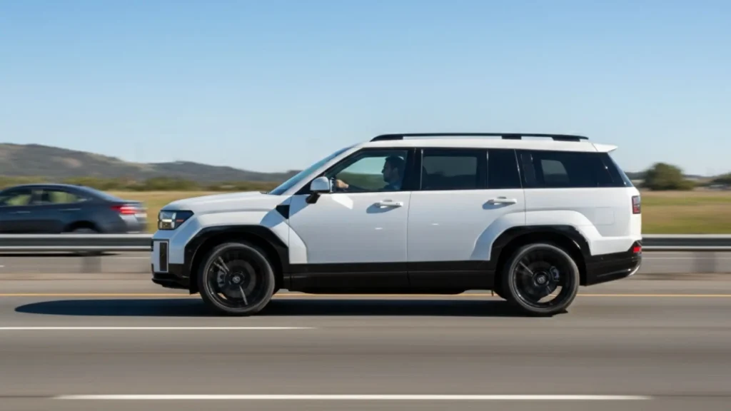 2024 Hyundai Santa Fe side profile boxy SUV look