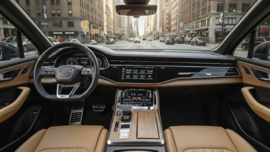 2024 Audi Q7 interior dashboard digital infotainment display