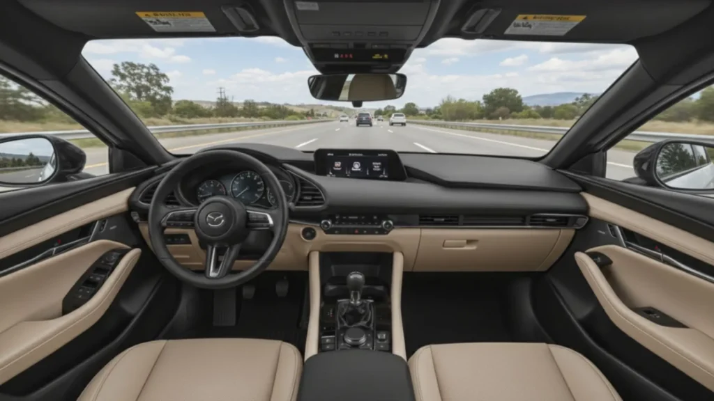 2025 Mazda 3 interior  dashboard infotainment display