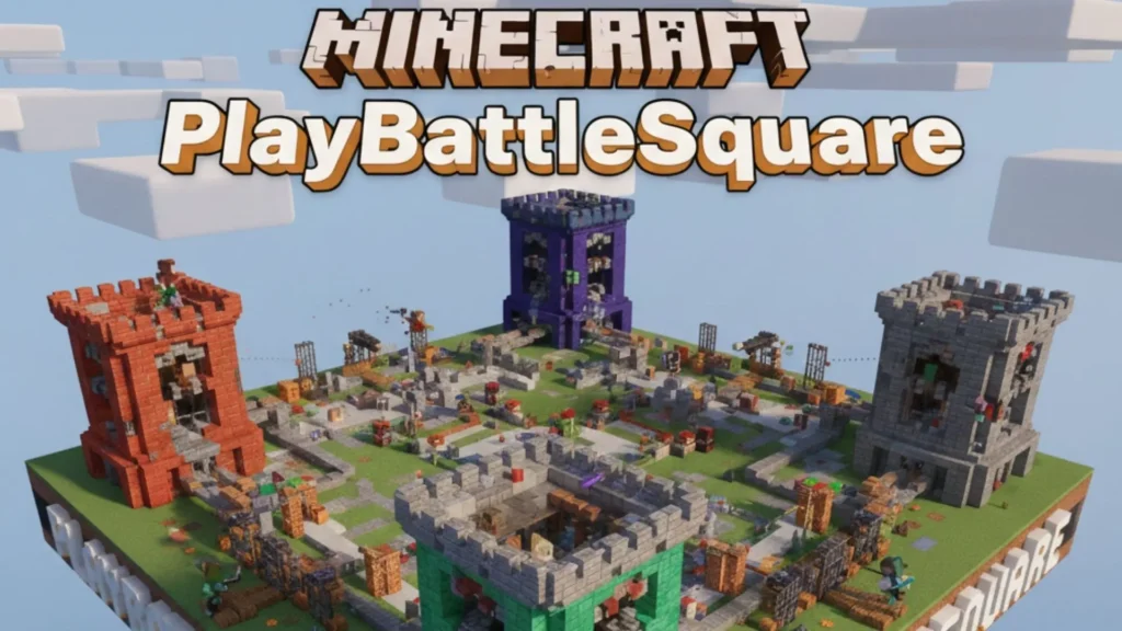 Minecraft PlayBattleSquare online gameplay