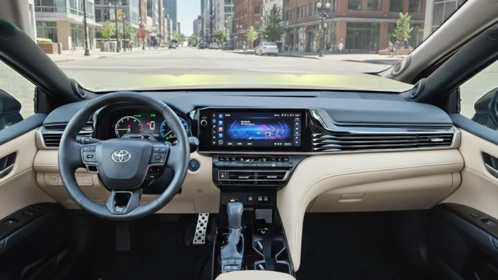 2025 Toyota Camry  interior dashboard digital infotainment display